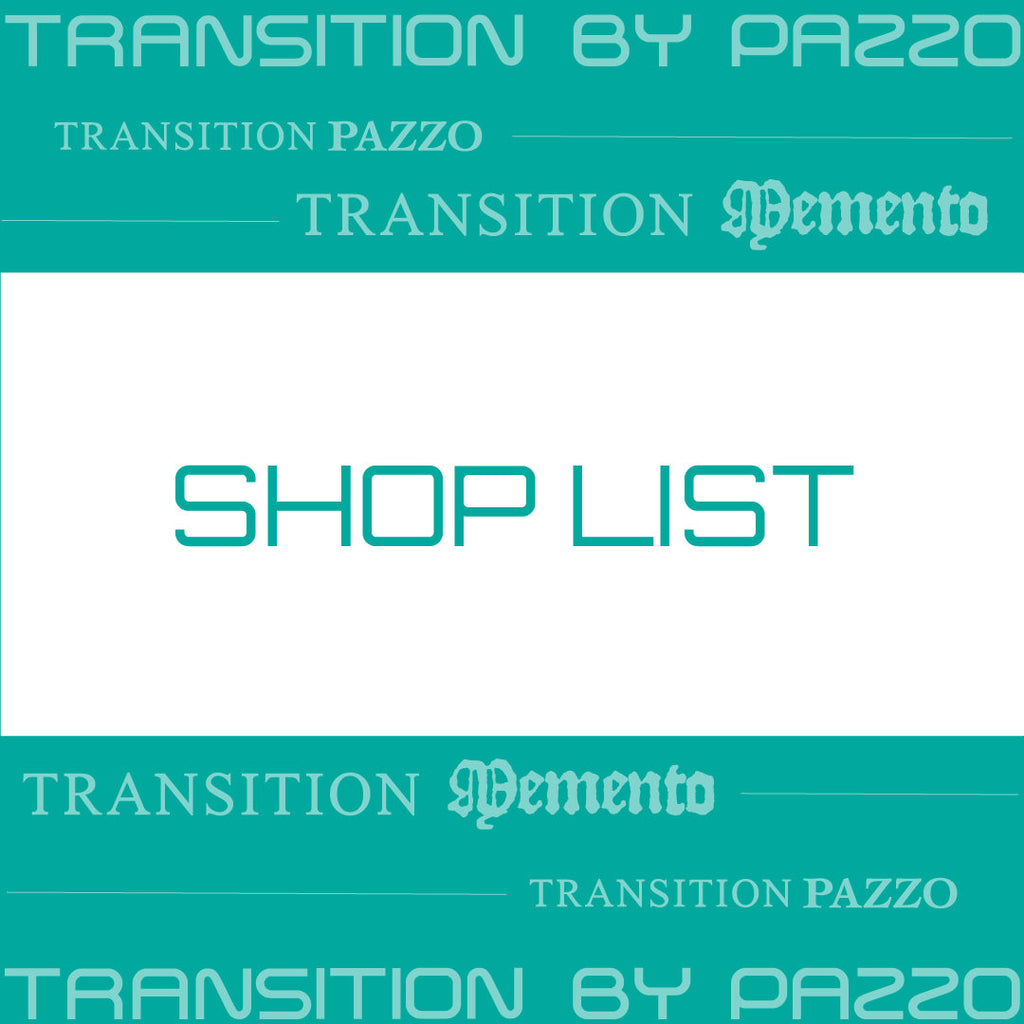 SHOP LIST