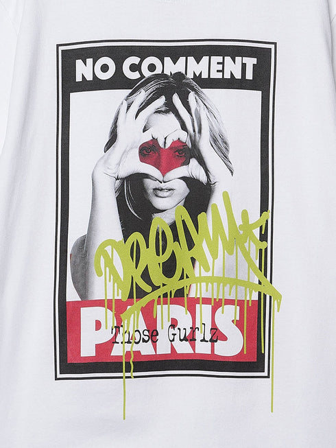 【NO COMMENT PARIS】”Those Gurlz”プリント ショートスリーブTEE