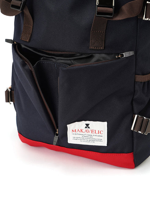 【MAKAVELIC】 TRUCKS DOUBLE BELT PMD MIX DAYPACK トラックス バックパック