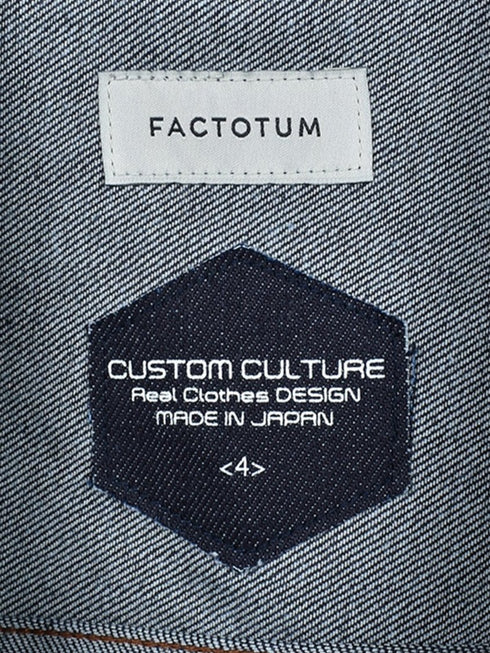 【FACTOTUM】 別注RIGID 3rd TYPE Gジャン デニムジャケット