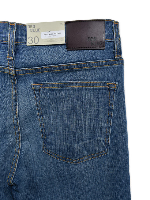 【NEO BLUE】 インディゴデニム デニムパンツ スリムストレートデニム