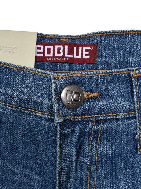 【NEO BLUE】 インディゴデニム デニムパンツ スリムストレートデニム