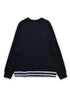 【1PIU1UGUALE3 RELAX】1PIU1UGUALE3 RHINSTONE HEM L/T ラインストーンヘムロングスリーブTシャツ