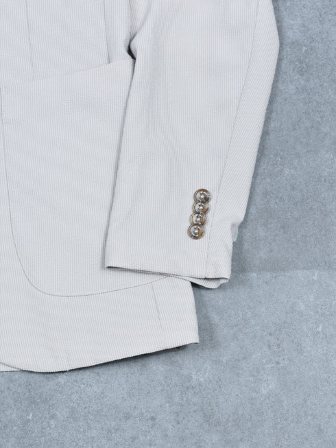 【G-STAGE】 シアサッカー ストライプ ジャケット