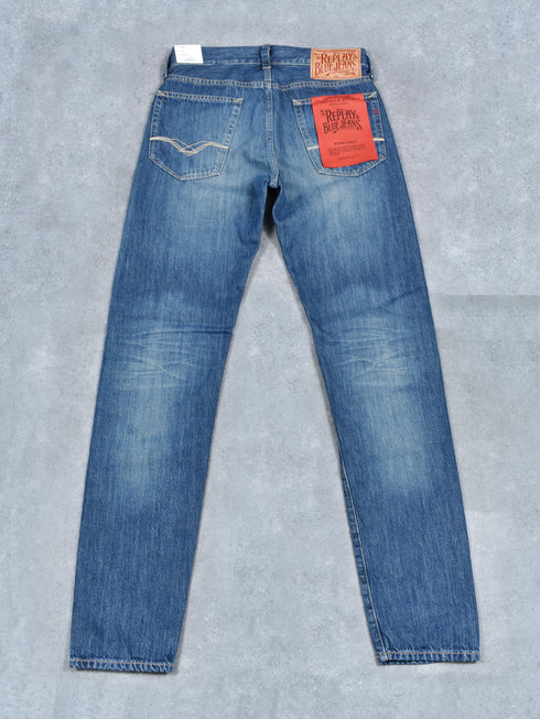 【REPLAY】 スリムフィットNEAAL ユーズド加工デニム