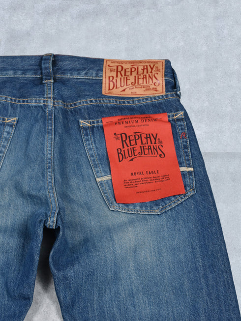 【REPLAY】 スリムフィットNEAAL ユーズド加工デニム