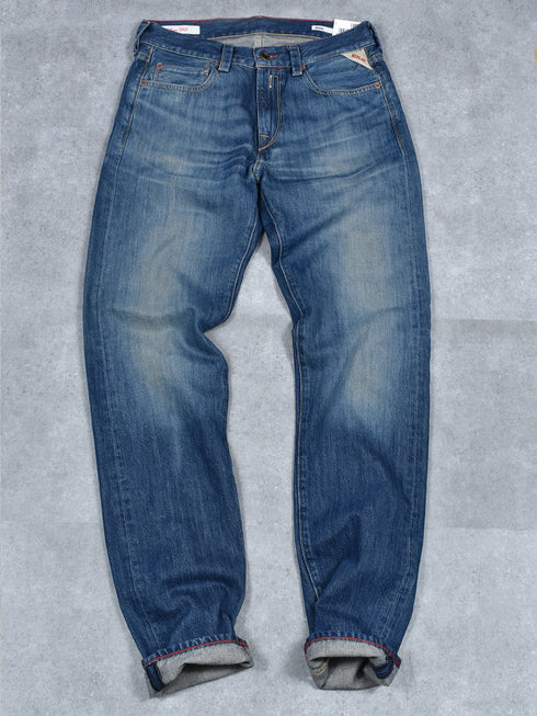 【REPLAY】 スリムフィットNEAAL ユーズド加工デニム