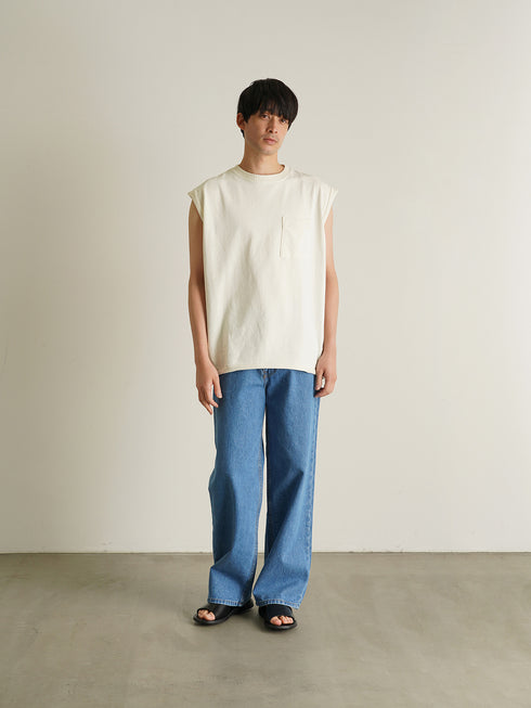 【JEMORGAN LONG JOHNS】 カットオフリブノースリーブ