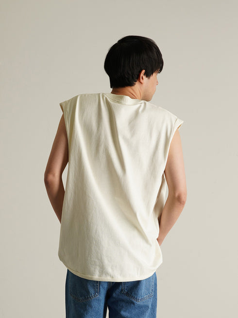 【JEMORGAN LONG JOHNS】 カットオフリブノースリーブ