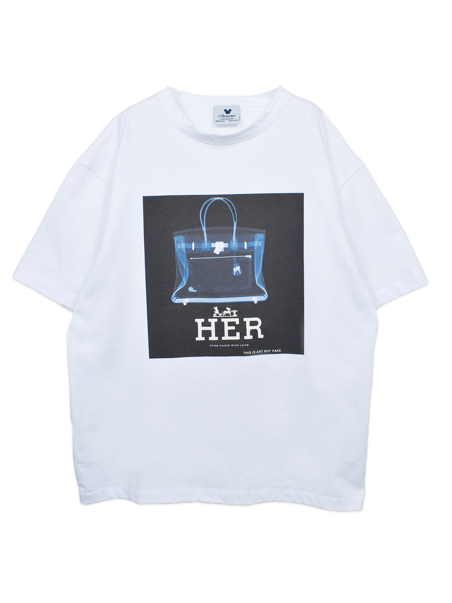 AWESOME】 HERバーキンphotoPRINT TEE プリントTシャツ