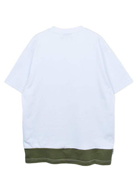 【SHOE】SHOE 裾配色切り替え TEE