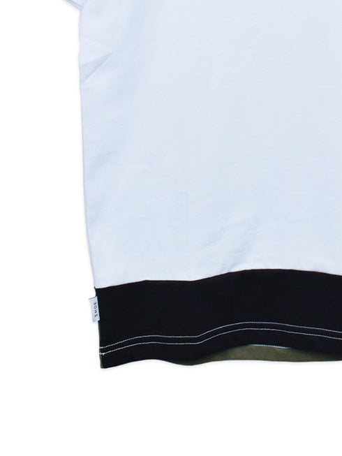 【SHOE】SHOE 裾配色切り替え TEE