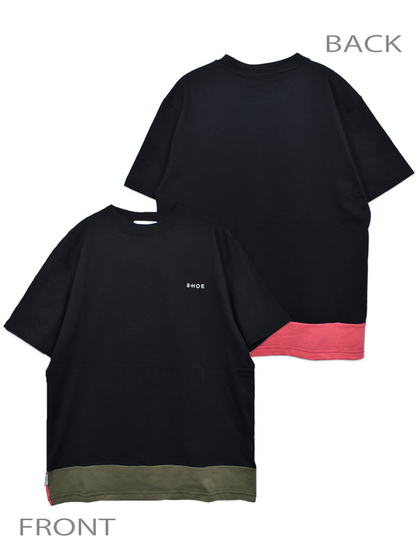 【SHOE】SHOE 裾配色切り替え TEE