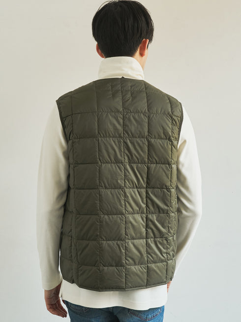 【TAION】 ベーシック Vネックボタン インナーダウンベスト