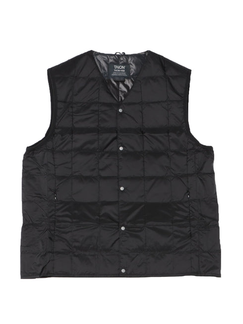 【TAION】 ベーシック Vネックボタン インナーダウンベスト
