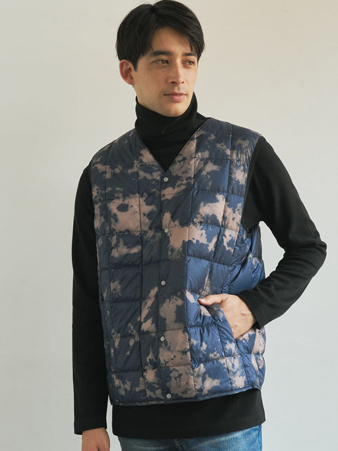 【TAION】 ベーシック Vネックボタン インナーダウンベスト