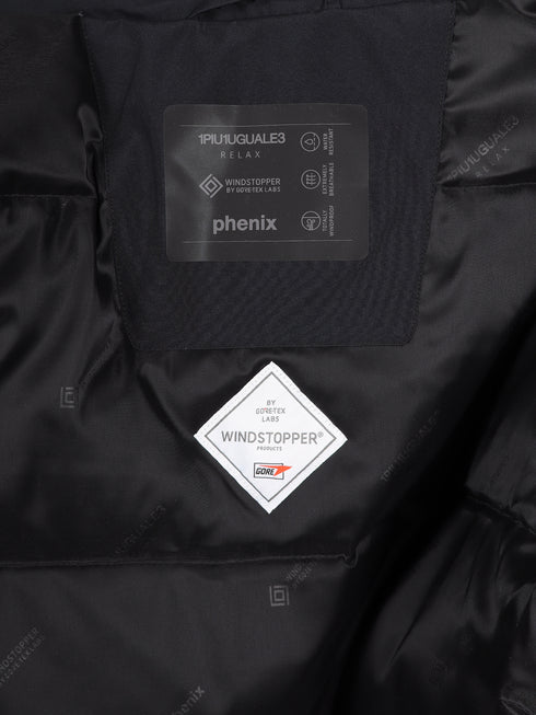 【1PIU1UGUALE3】 1PIU1UGUALE3 RELAX × +phenix スタンドネックダウンジャケット WINDSTOPPER プロダクト by GORE-TEX LABS /ウィンドストッパー/ゴアテックス