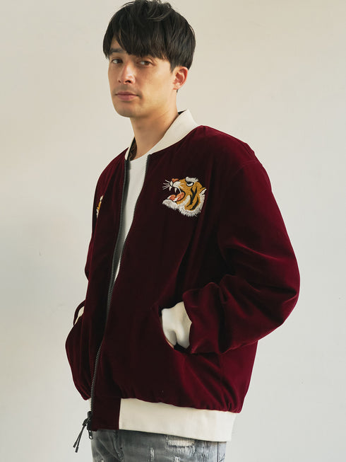 【TAION】TAION-JK04JS ジャパンスペシャル リバーシブル スカジャン ダウンジャケット