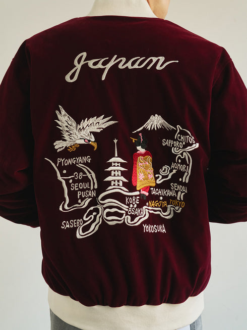 【TAION】TAION-JK04JS ジャパンスペシャル リバーシブル スカジャン ダウンジャケット