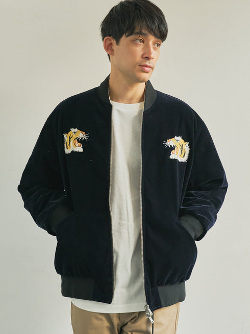 【TAION】TAION-JK04JS ジャパンスペシャル リバーシブル スカジャン ダウンジャケット