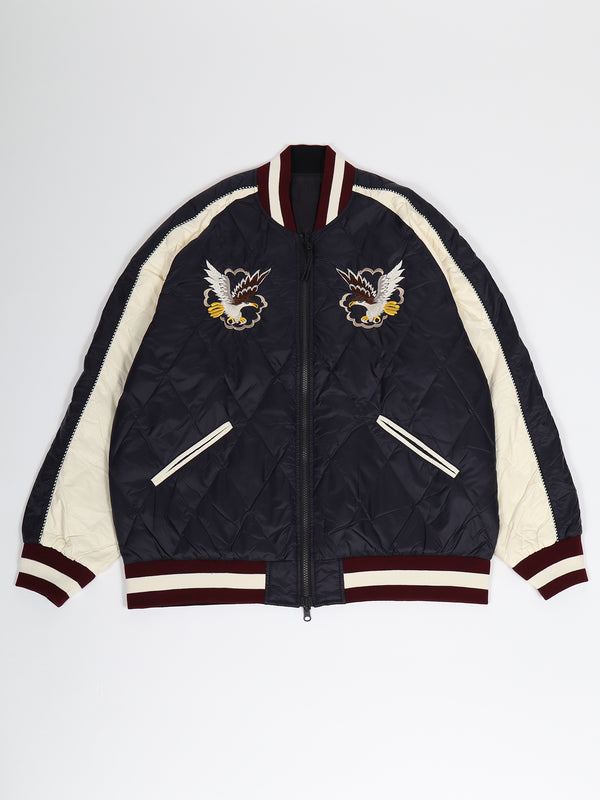 【TAION】 TAION-JK04JS-N1 ジャパンスペシャル リバーシブル スカジャン ダウンジャケット