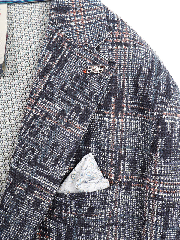 【BOB】 PICKY584 カスリ調グレンチェックジャケット