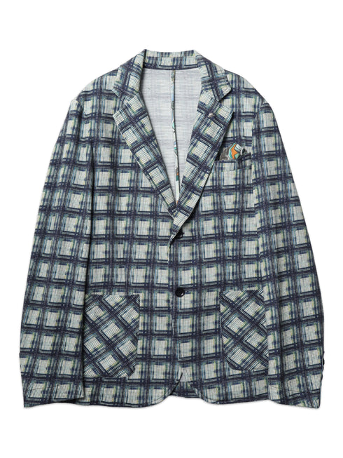 【EN AVANCE】 ニットジャガードジャケット