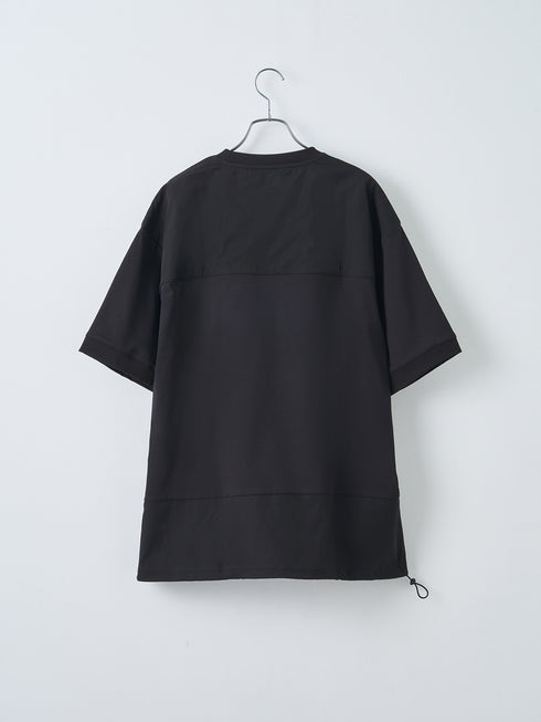 【TRANSITION】ストレッチナイロン切り替えパネルTEE