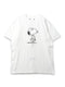 【1PIU1UGUALE3】1PIU1UGUALE3 RELAX × PEANUTS ラインストーンクルーネックTシャツ
