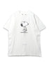 【1PIU1UGUALE3】1PIU1UGUALE3 RELAX × PEANUTS ラインストーンクルーネックTシャツ