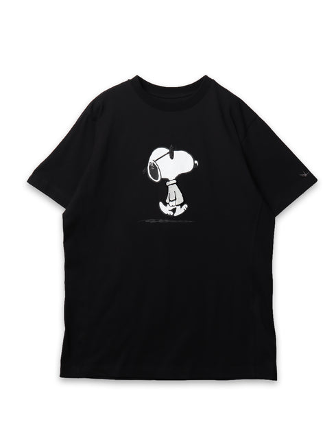 【1PIU1UGUALE3】1PIU1UGUALE3 RELAX × PEANUTS ラインストーンクルーネックTシャツ