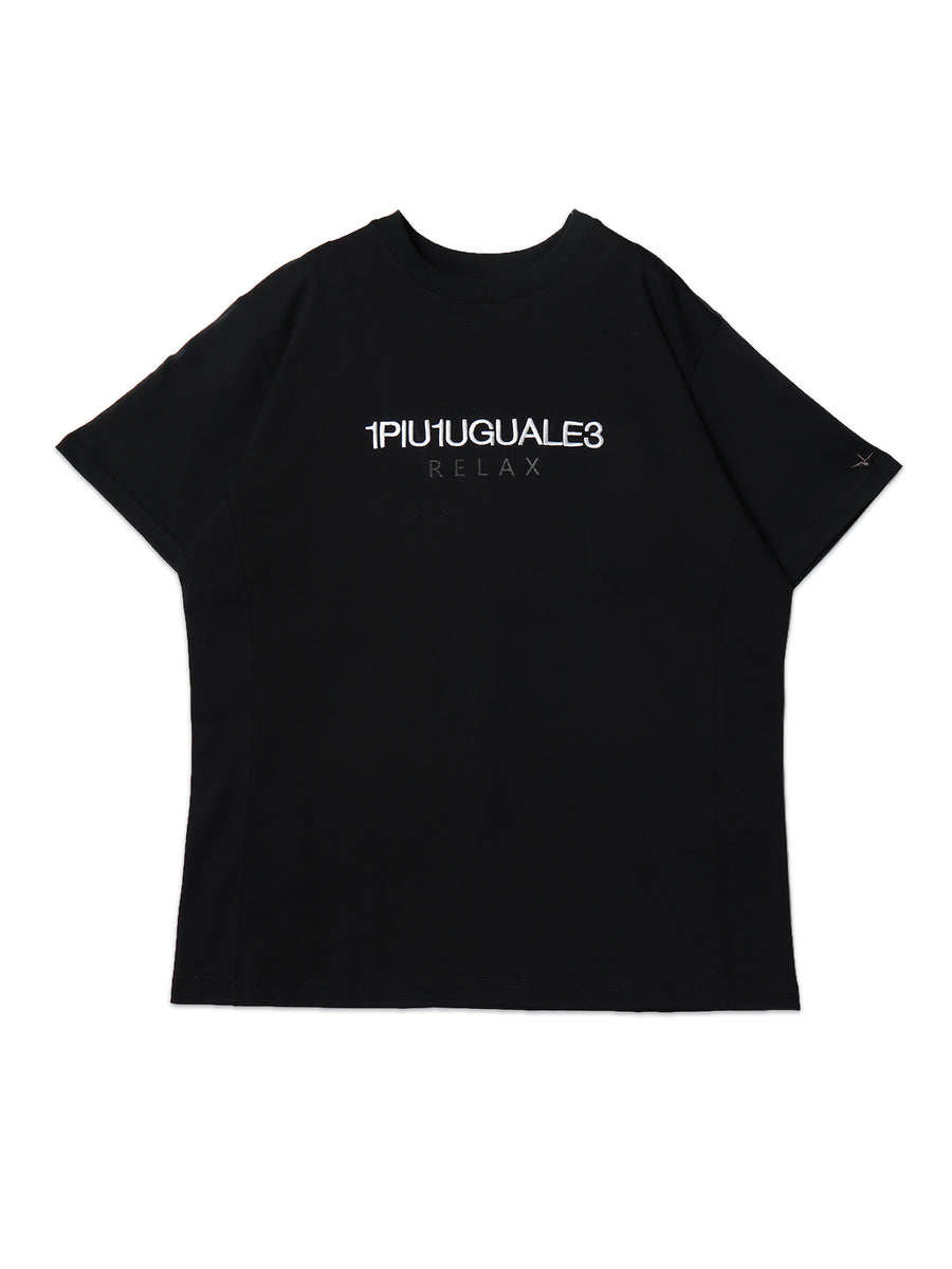 1PIU1UGUALE3】 REVERSE PRINT TEE ブランドロゴプリント Tシャツ