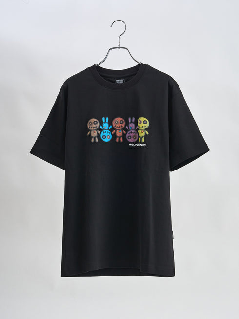 【WRONG FRIENDS】 VooDooキャラ プリント&刺繍 TEE