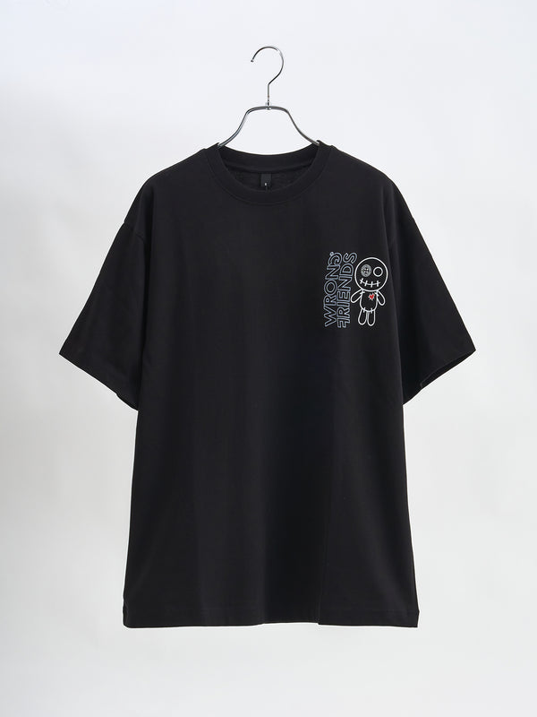 【WRONG FRIENDS】 VooDooキャラ&ロゴ プリント TEE