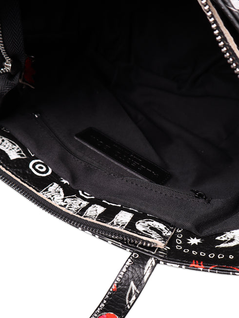 【ALBERTO BONI】 LEATHER PRINT MINI トート