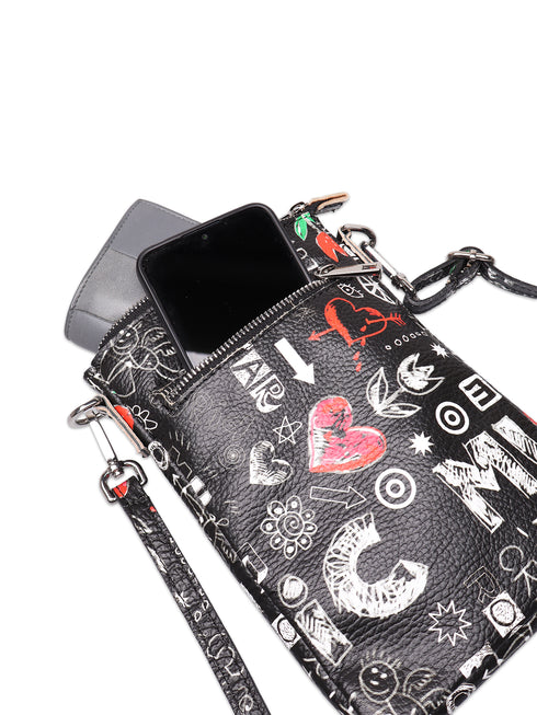 【ALBERTO BONI】 LEATHER PRINT サコッシュ