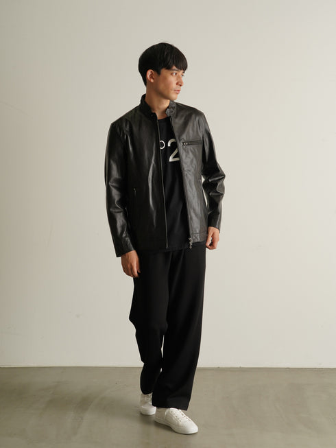 【CUSTOM CULTURE】 ラムレザー シングルライダース