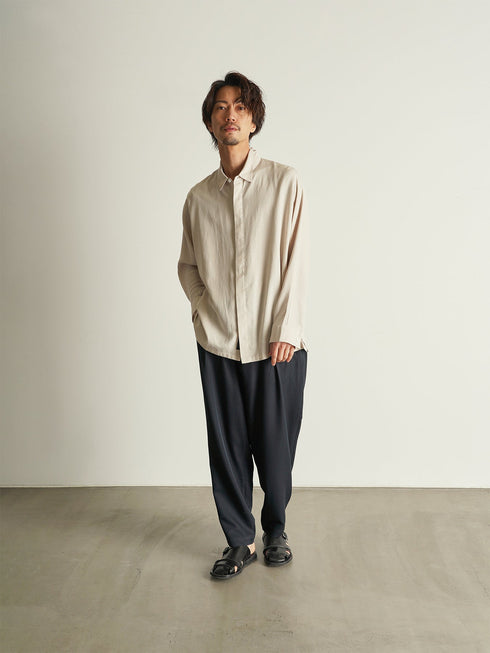 【CUSTOM CULTURE】ガーメントダイ ロングスリーブ ドルマンシャツ