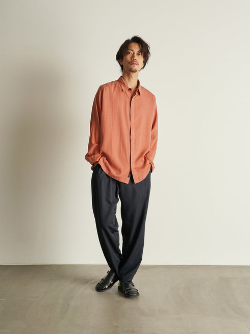 【CUSTOM CULTURE】ガーメントダイ ロングスリーブ ドルマンシャツ