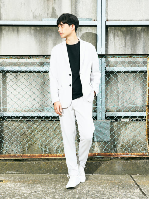 【CUSTOM CULTURE】STRETCH ダンボール ワンタックイージー スラックス