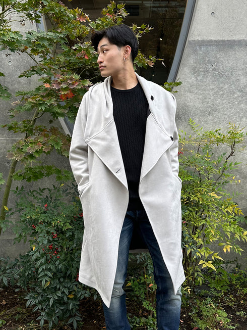 【CUSTOM CULTURE】ポンチスエード マントコート