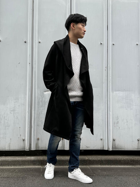 【CUSTOM CULTURE】ポンチスエード マントコート