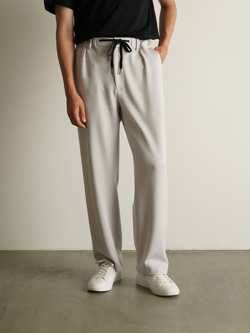 【CUSTOM CULTURE】STRETCH ダンボール ワイドシルエット ワンタックパンツ