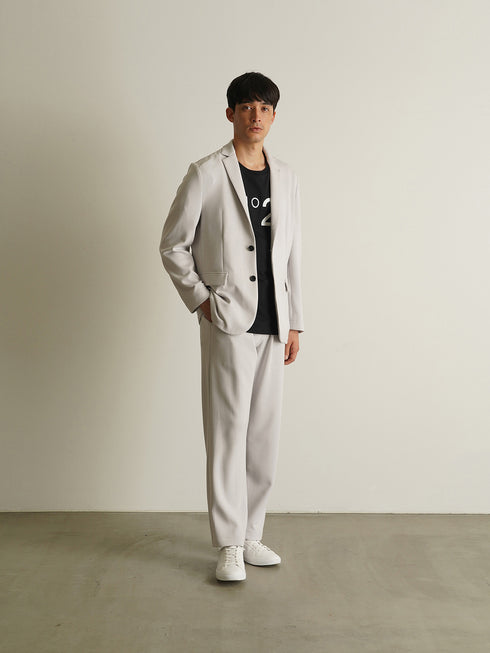 【CUSTOM CULTURE】STRETCH ダンボール ワイドシルエット ワンタックパンツ