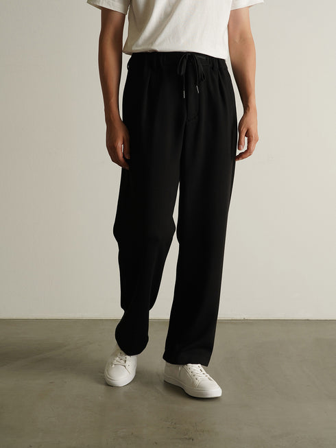 【CUSTOM CULTURE】STRETCH ダンボール ワイドシルエット ワンタックパンツ