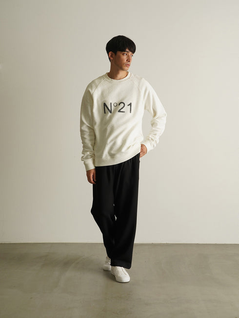 【CUSTOM CULTURE】STRETCH ダンボール ワイドシルエット ワンタックパンツ