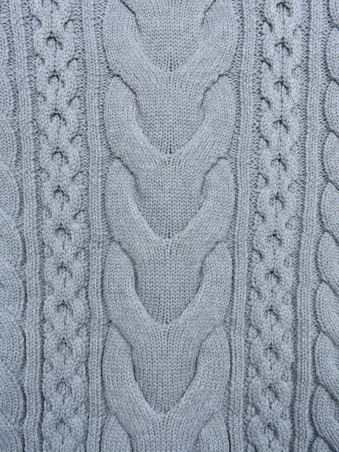 【CUSTOM CULTURE】ダンボールニット ×7ゲージニット クルーネックトレーナー