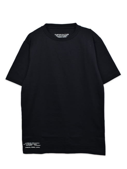 【Custom Culture】空紡糸シルケット加工天竺クルーネックTシャツ