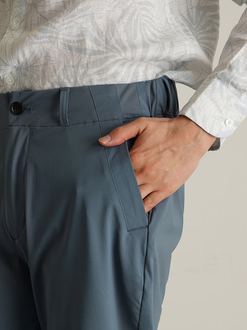 【TRANSITION】Vertucal+冷感ナイロントリコット イージースラックス