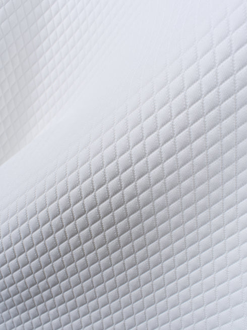 【Custom Culture】キルト風ダイヤ柄ジャガードロングスリーブTシャツ